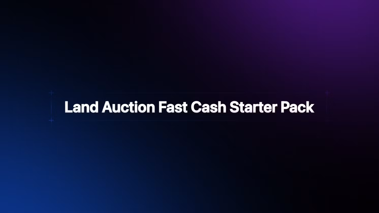 Land Auction Fast Cash