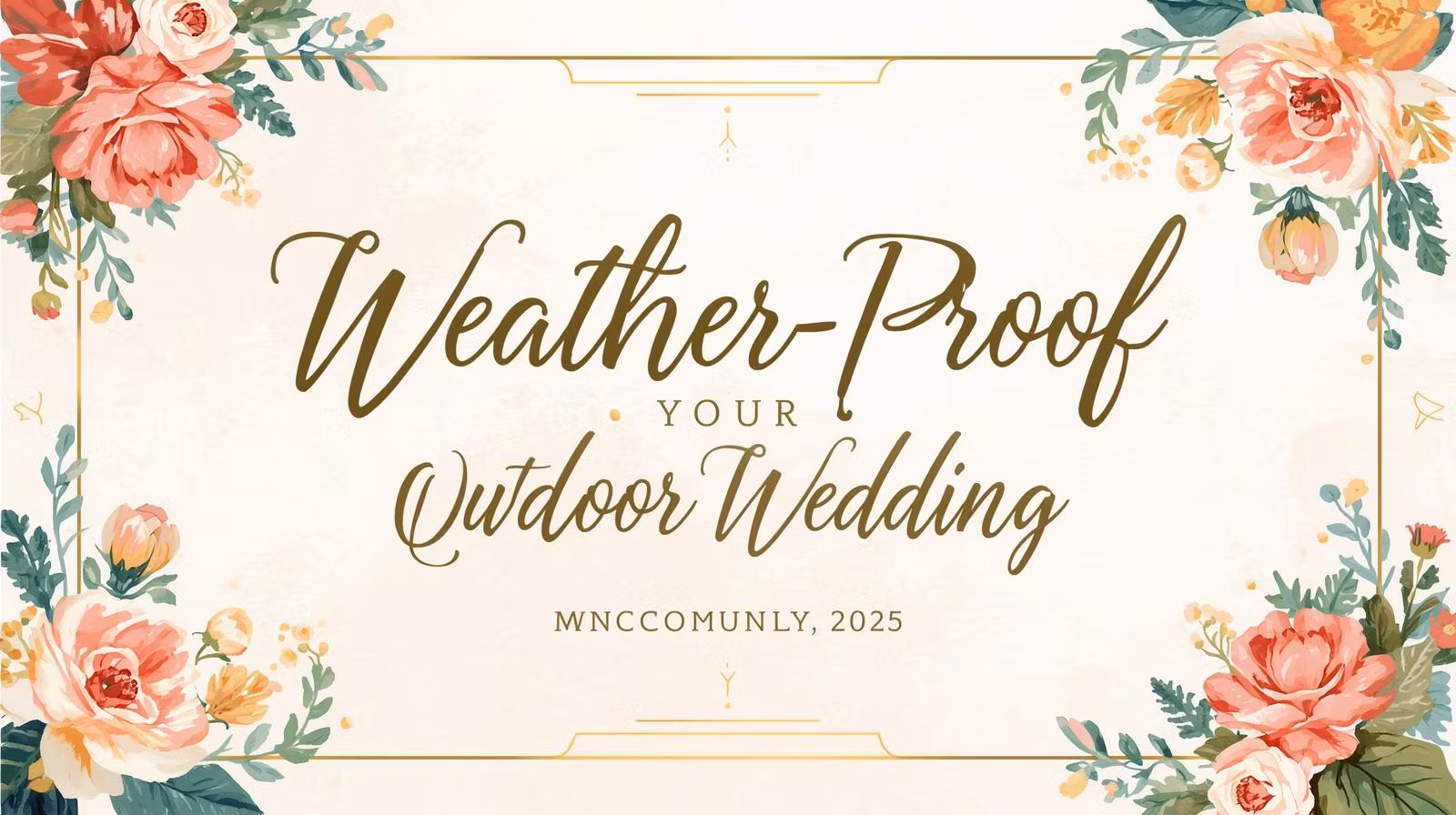 Weather-Proof Outdoor Weddings