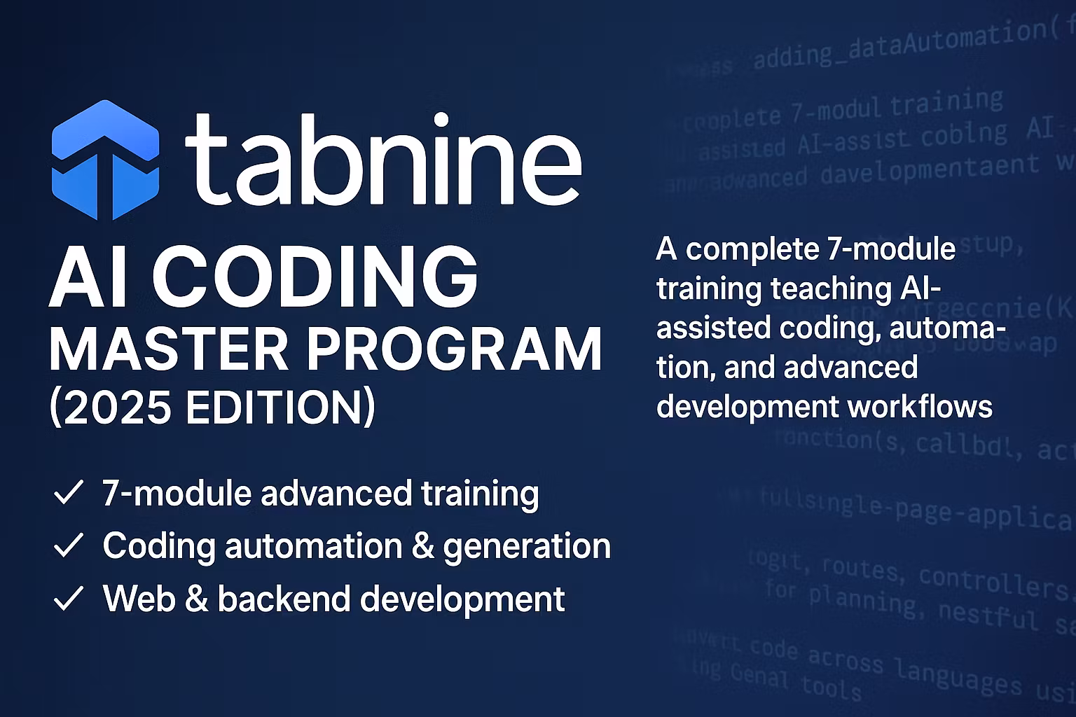 Tabnine Master Program