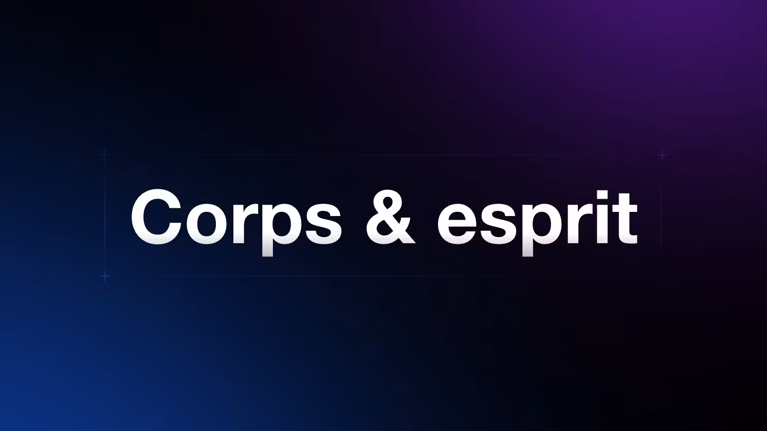 Corps & esprit