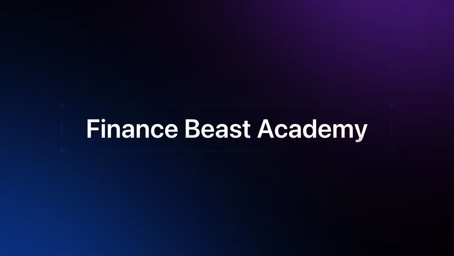Finance Beast Starter Kit