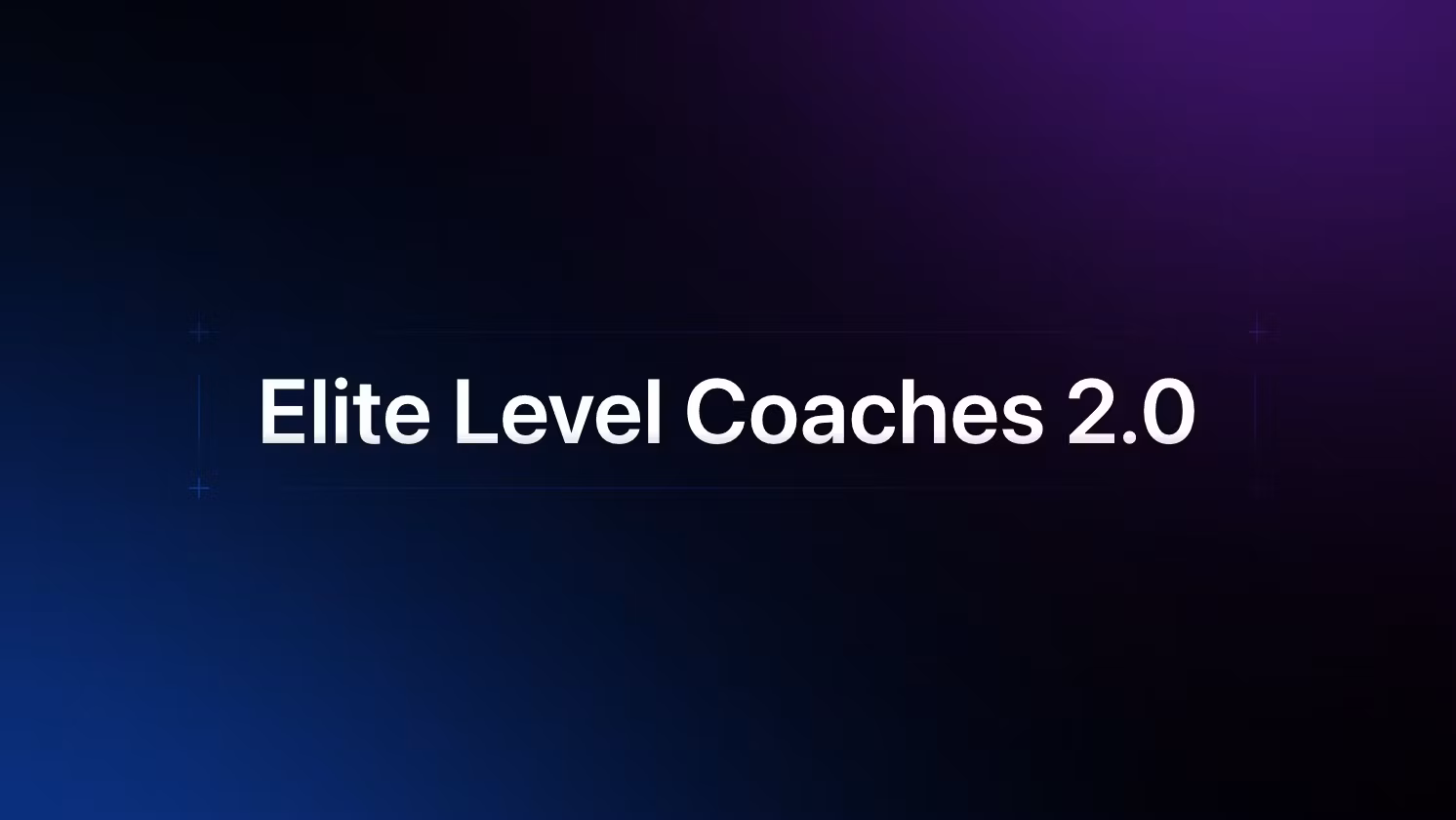 Elite Level Coaches 2.0