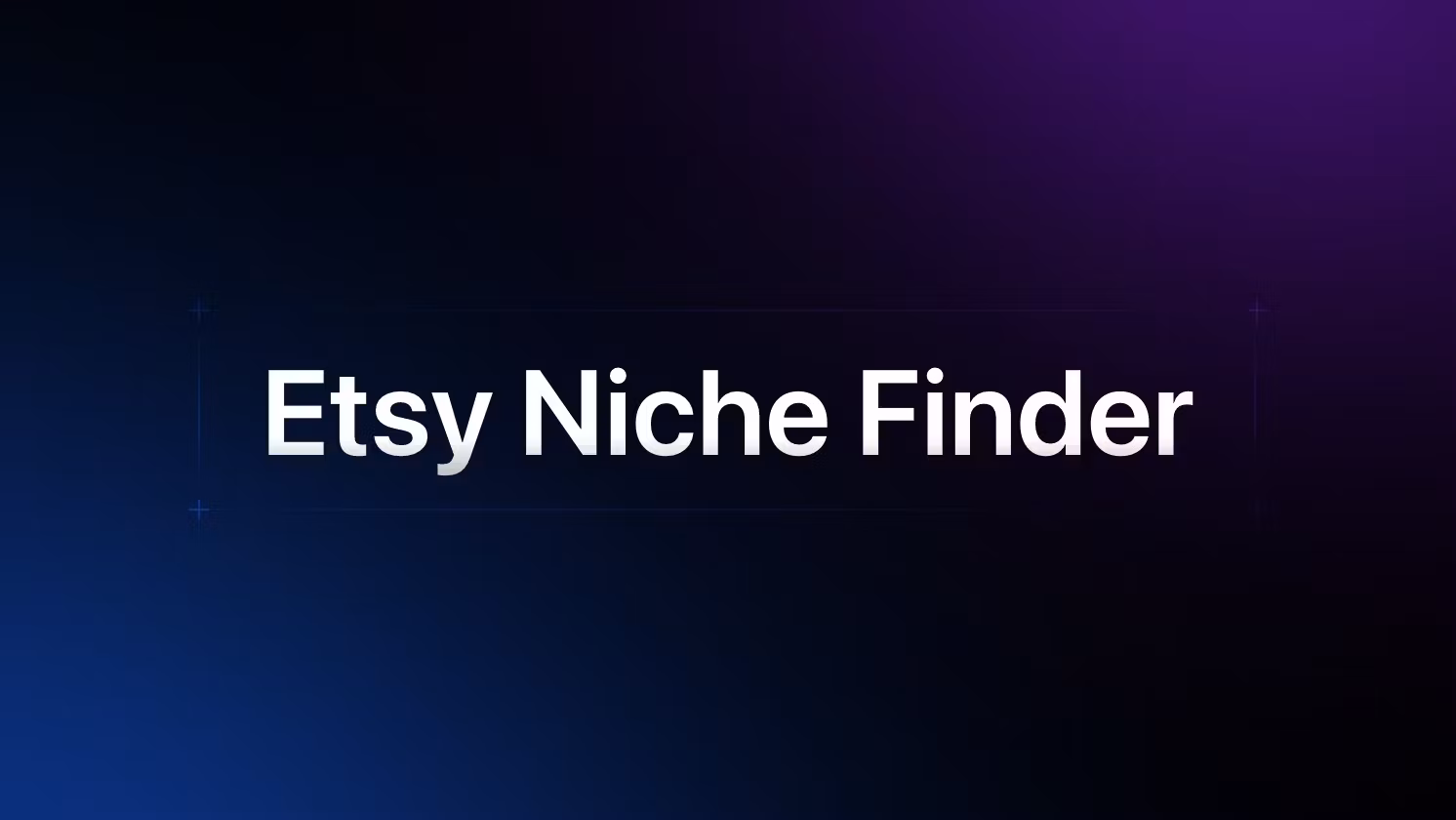 Etsy Niche Finder