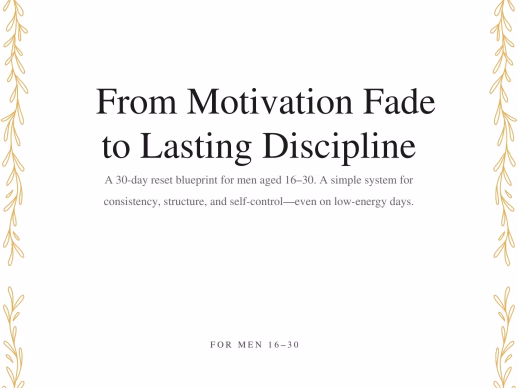 30-Day Reset Blueprint sample