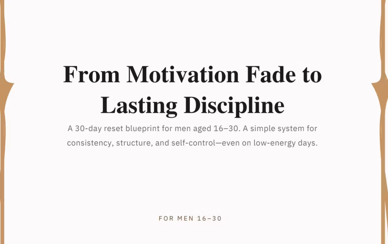 30-Day Reset Blueprint 