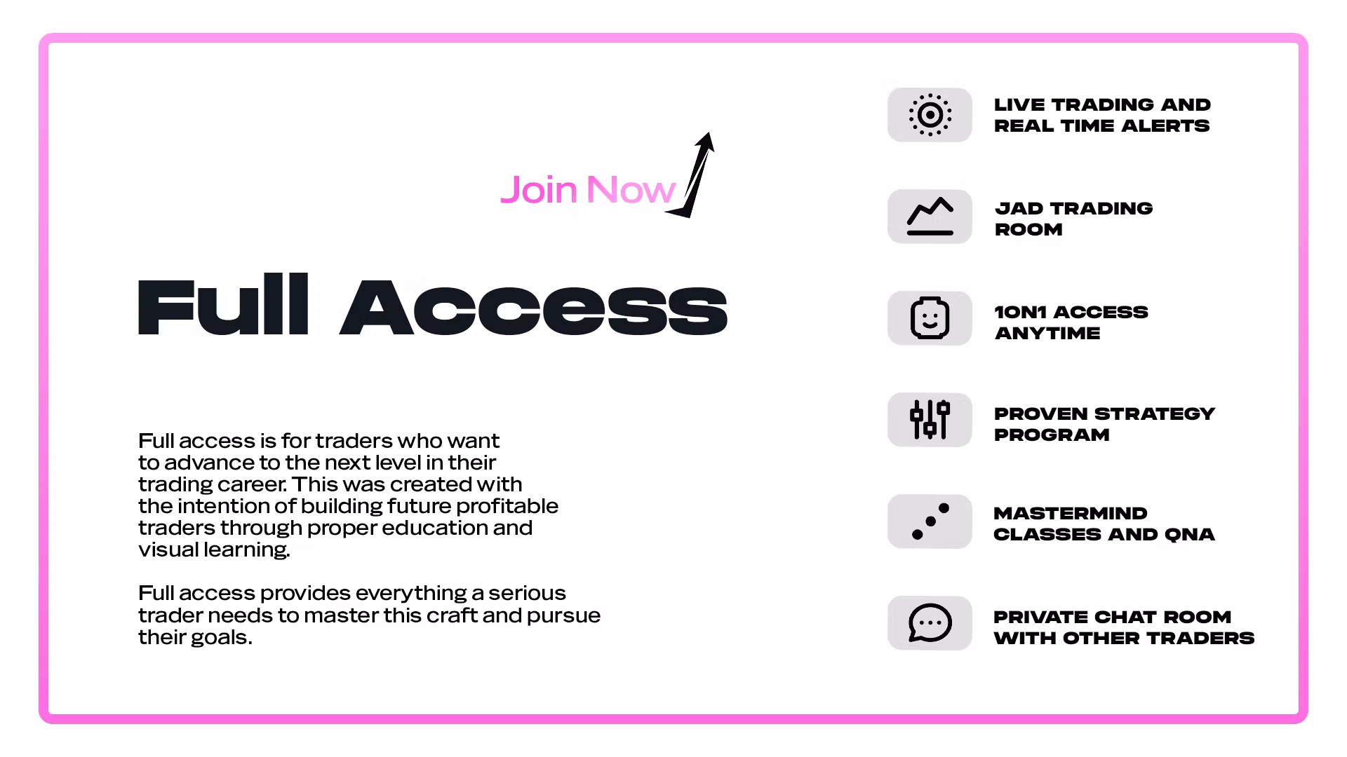Full Access | JAD Trading