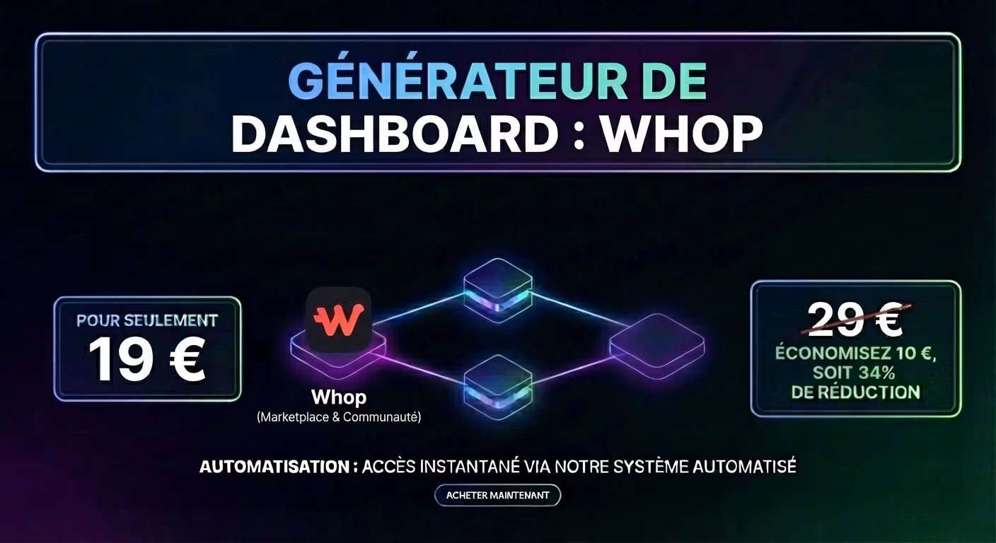 Générateur de Dashboard Whop