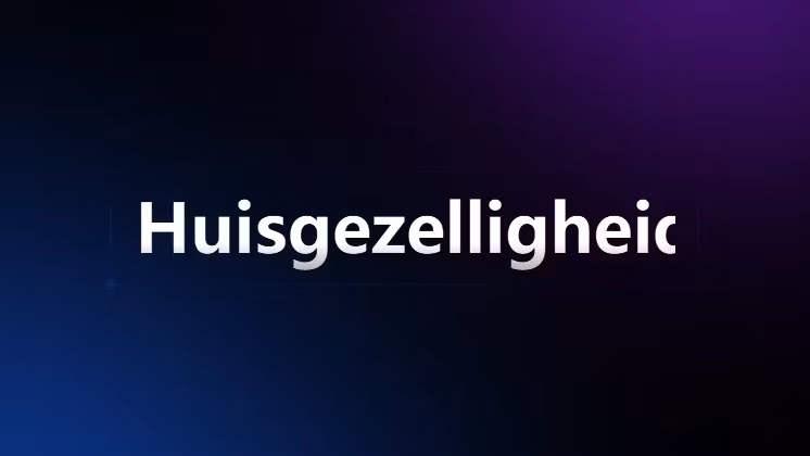 Huisgezelligheid
