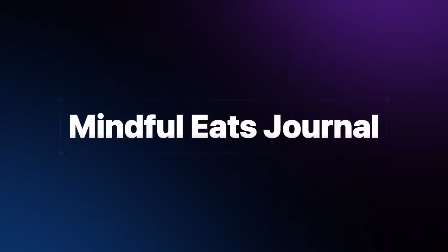 Mindful Eats Journal 