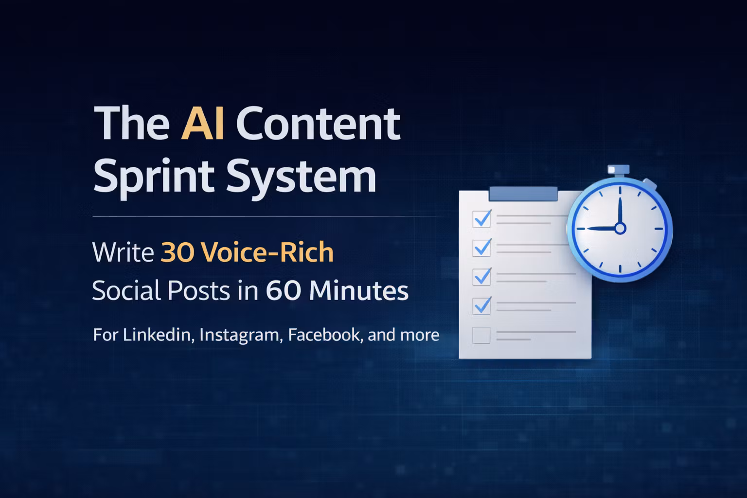 AI Content Sprint System