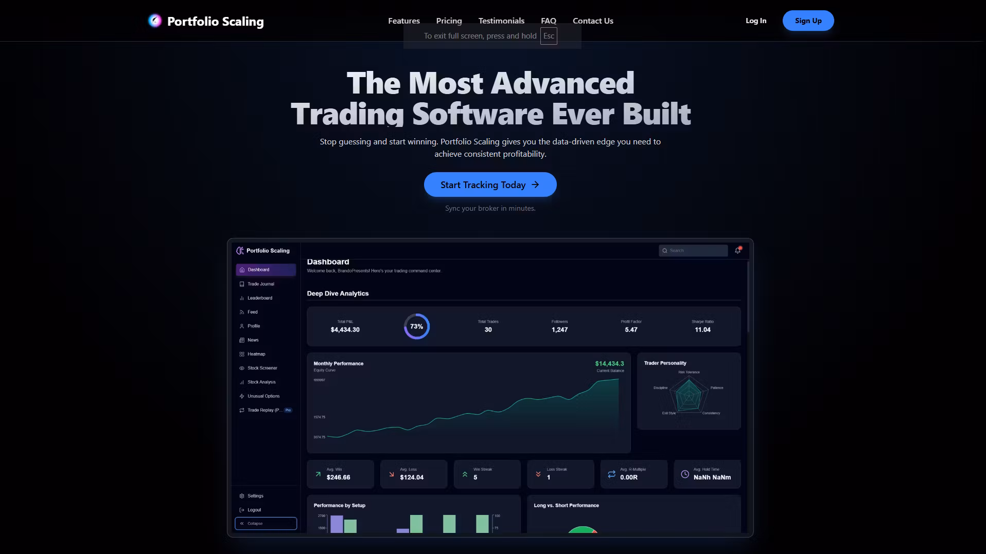 Portfolio Scaling