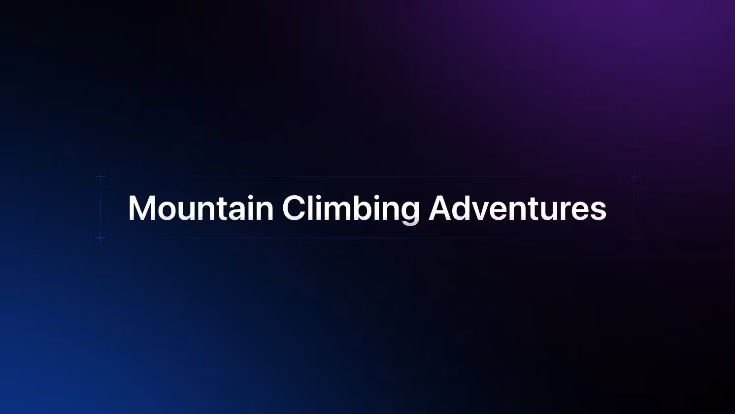 Custom Kilimanjaro Training Program 