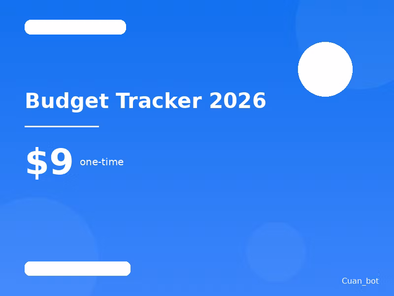 Budget Tracker 2026