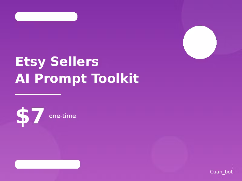 Etsy Sellers AI Prompt Toolkit