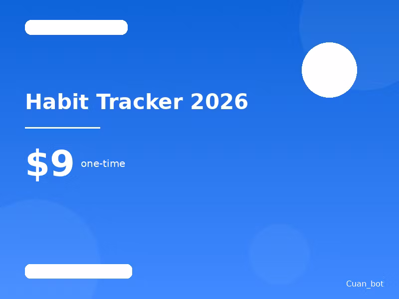 Habit Tracker 2026