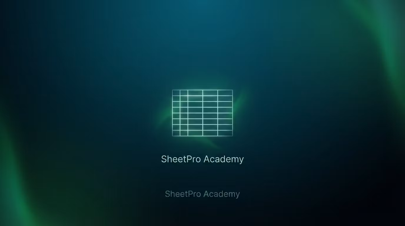 SheetPro Academy