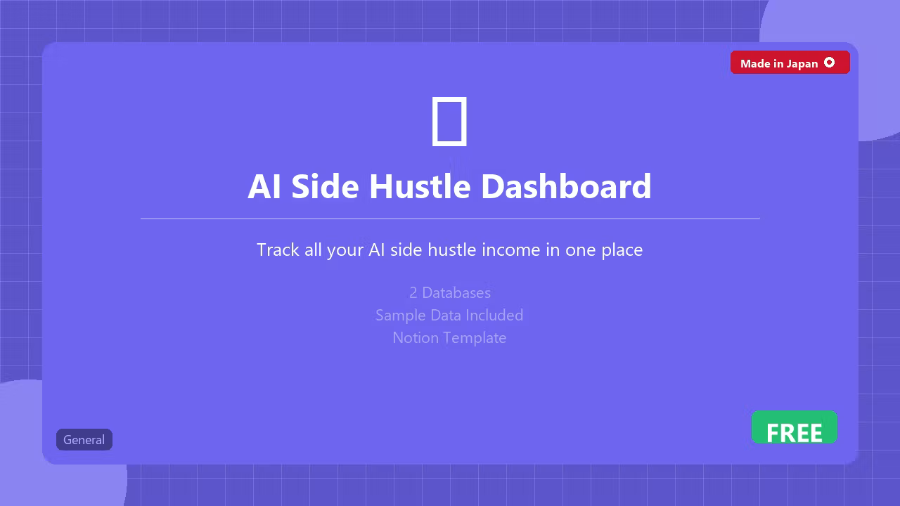 💰 AI Side Hustle Dashboard