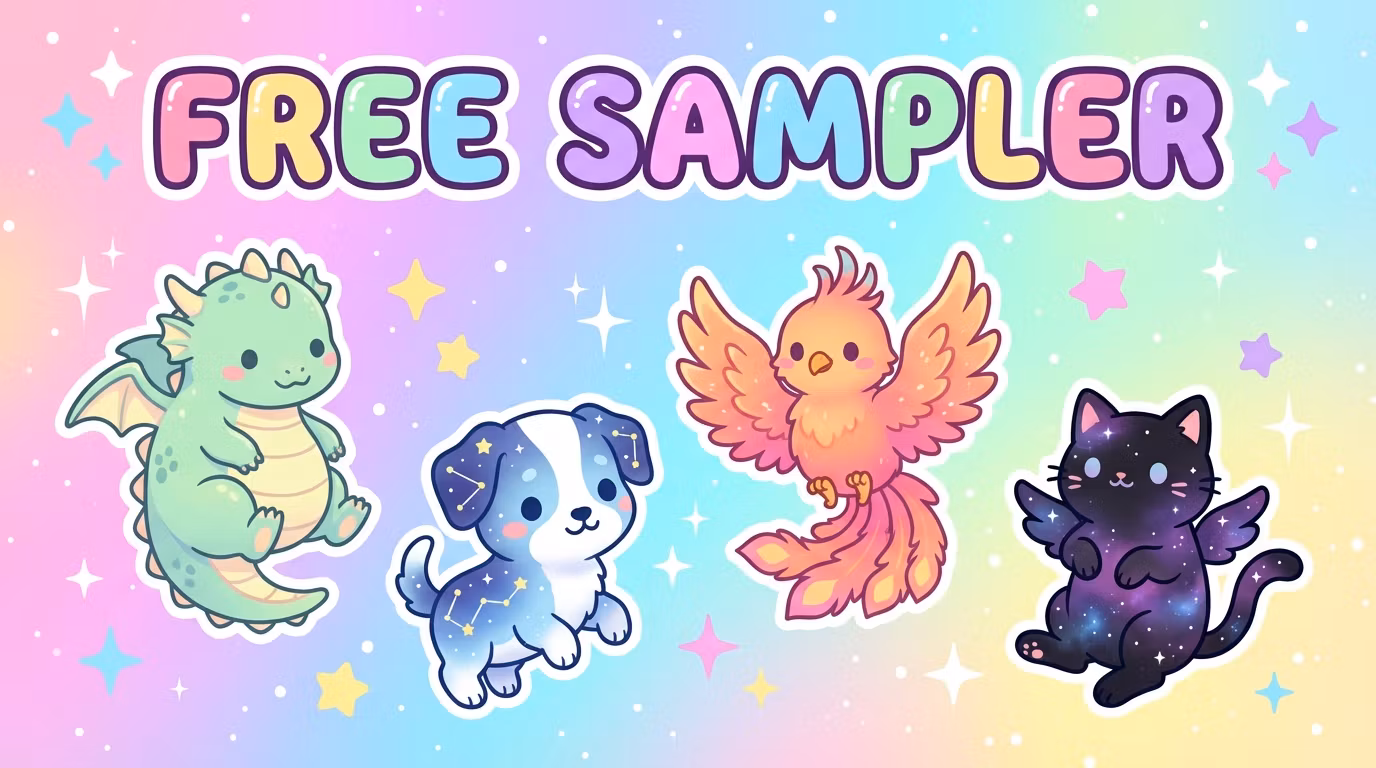 Free Sticker Sampler ✨
