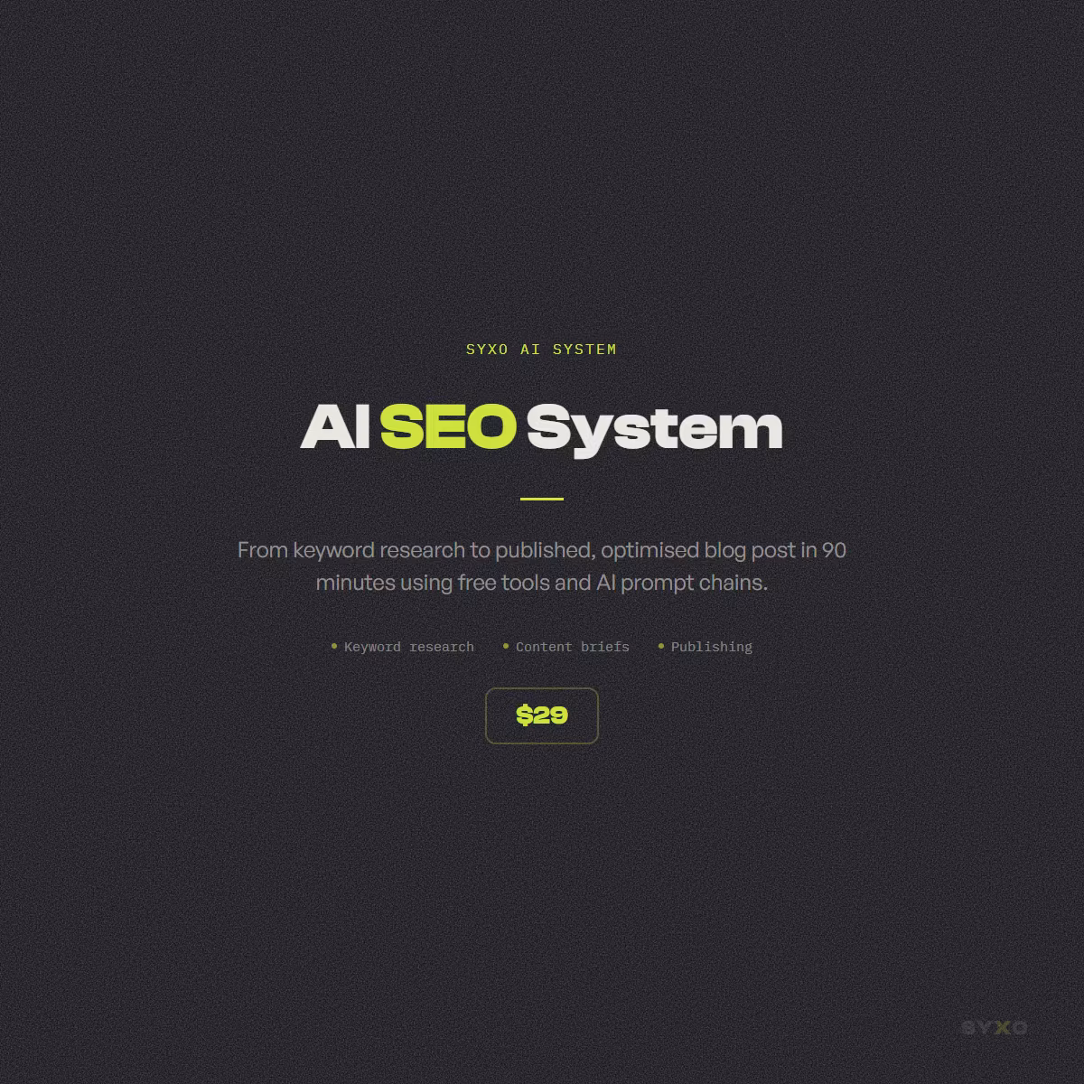 AI SEO System