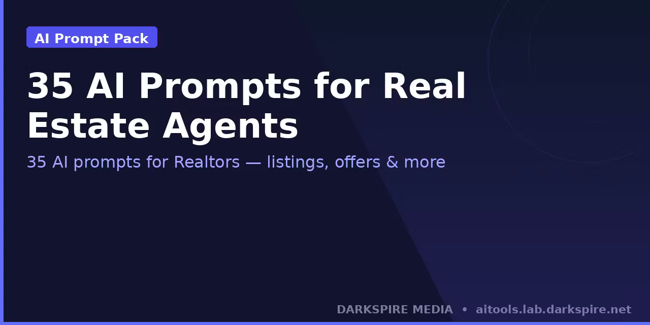35 AI Prompts for Real Estate Agents