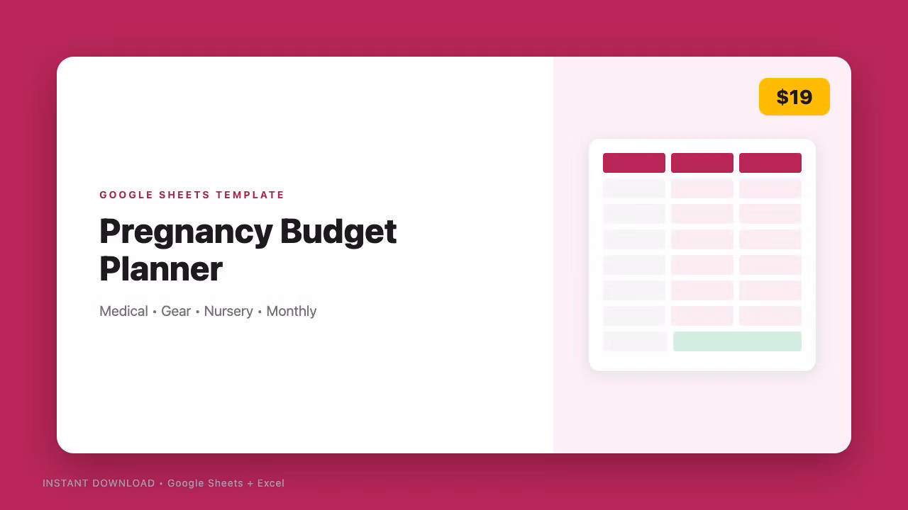 Pregnancy Budget Planner
