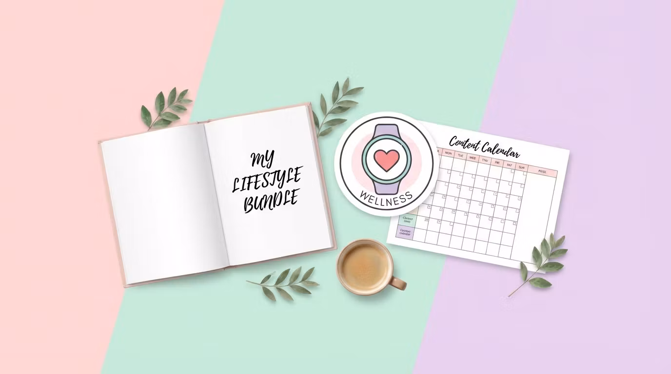 Mom Life Planner, Weight Loss Tracker & Content Planner Bundle