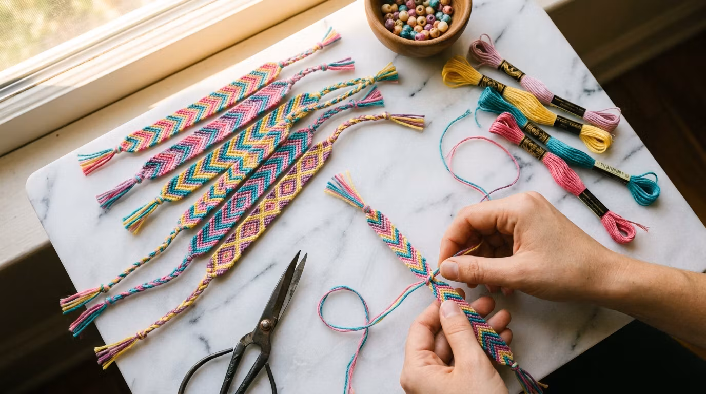 Friendship Bracelet Mastery: Slipknots, Knots & Patterns
