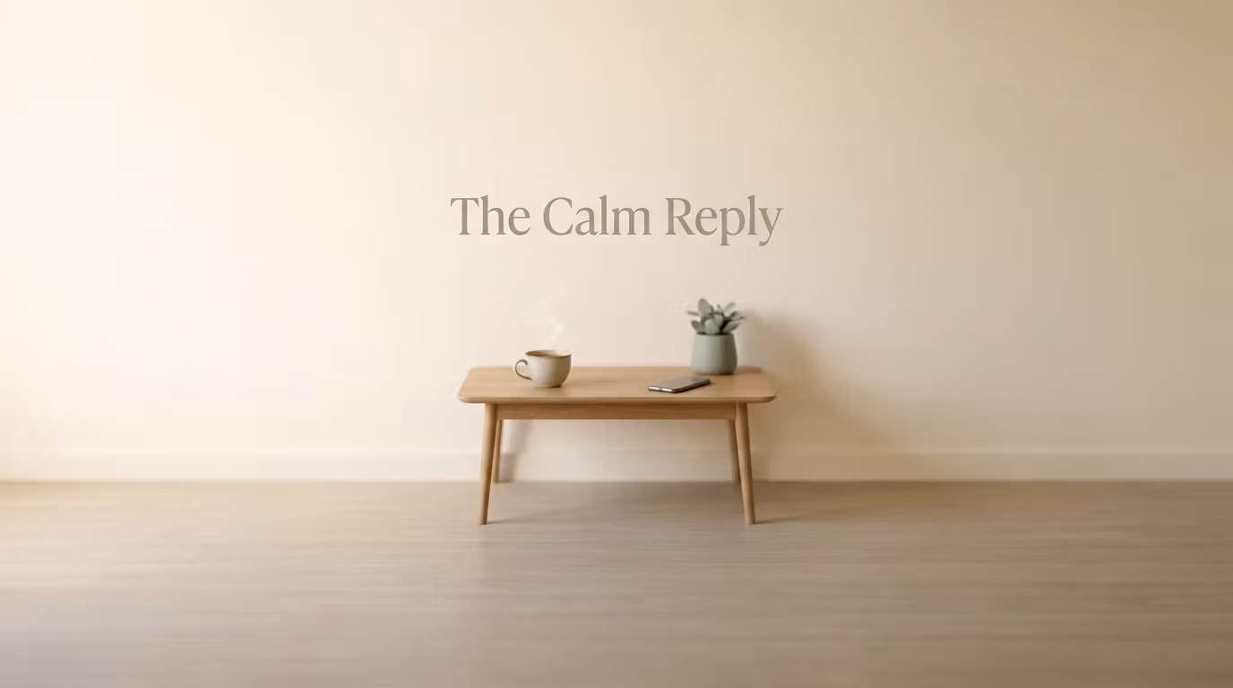 The Calm Reply