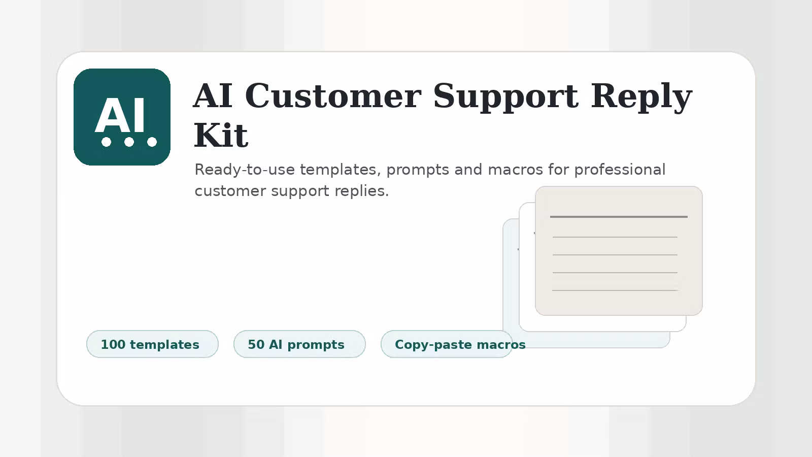 AI Support Reply Kit
