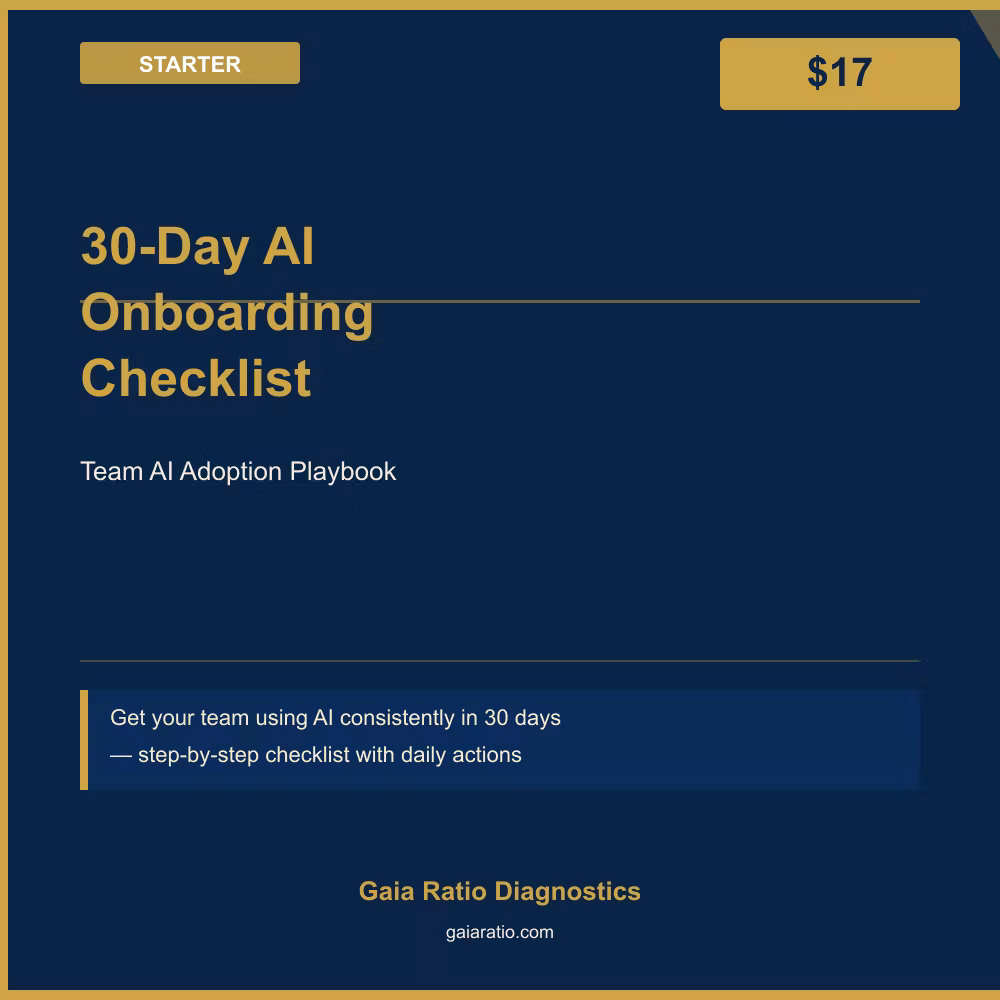 30-Day AI Onboarding Checklist