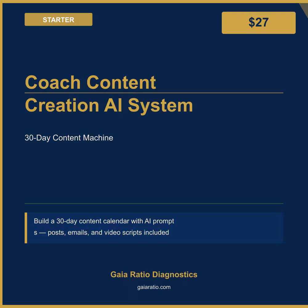 Coach Content Creation AI System