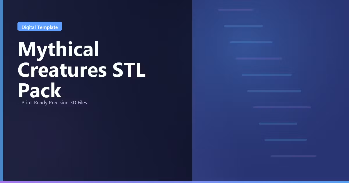 Bring mythical creatures to life with print-ready STL files.