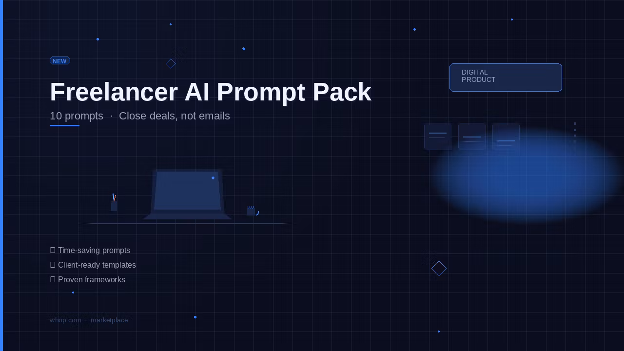 Freelancer AI Prompt Pack – Proposals, Quotes & Emails That Close Deals