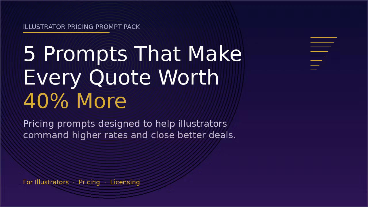 Illustrator Pricing Prompt Pack — Never Underprice Yourself Again