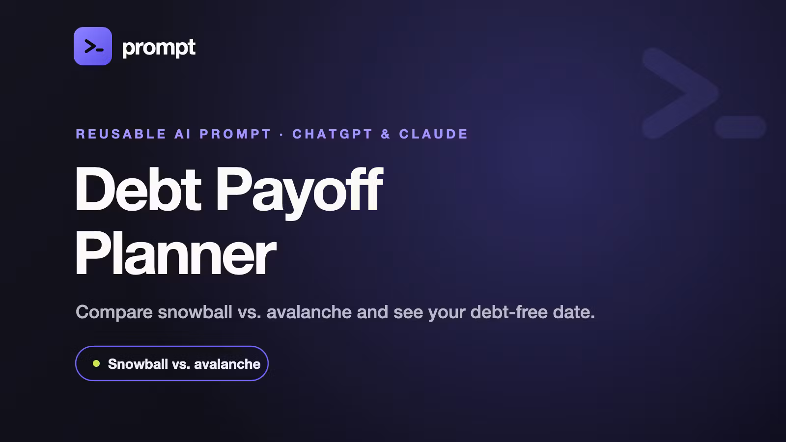 Debt Payoff Planner
