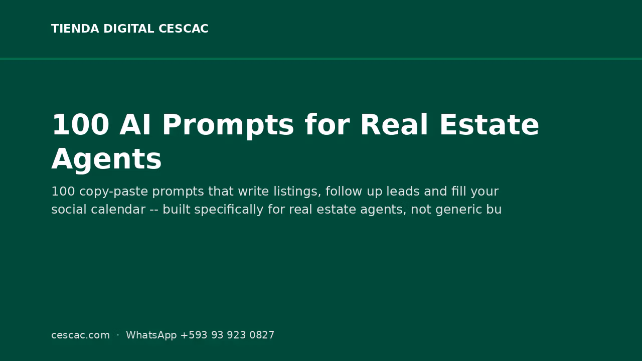 100 AI Prompts for Real Estate Agents