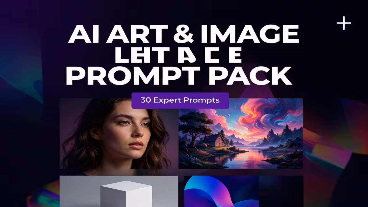 AI Art & Image Prompt Pack - 30 Expert Prompts (Midjourney, DALL-E 3, SDXL)