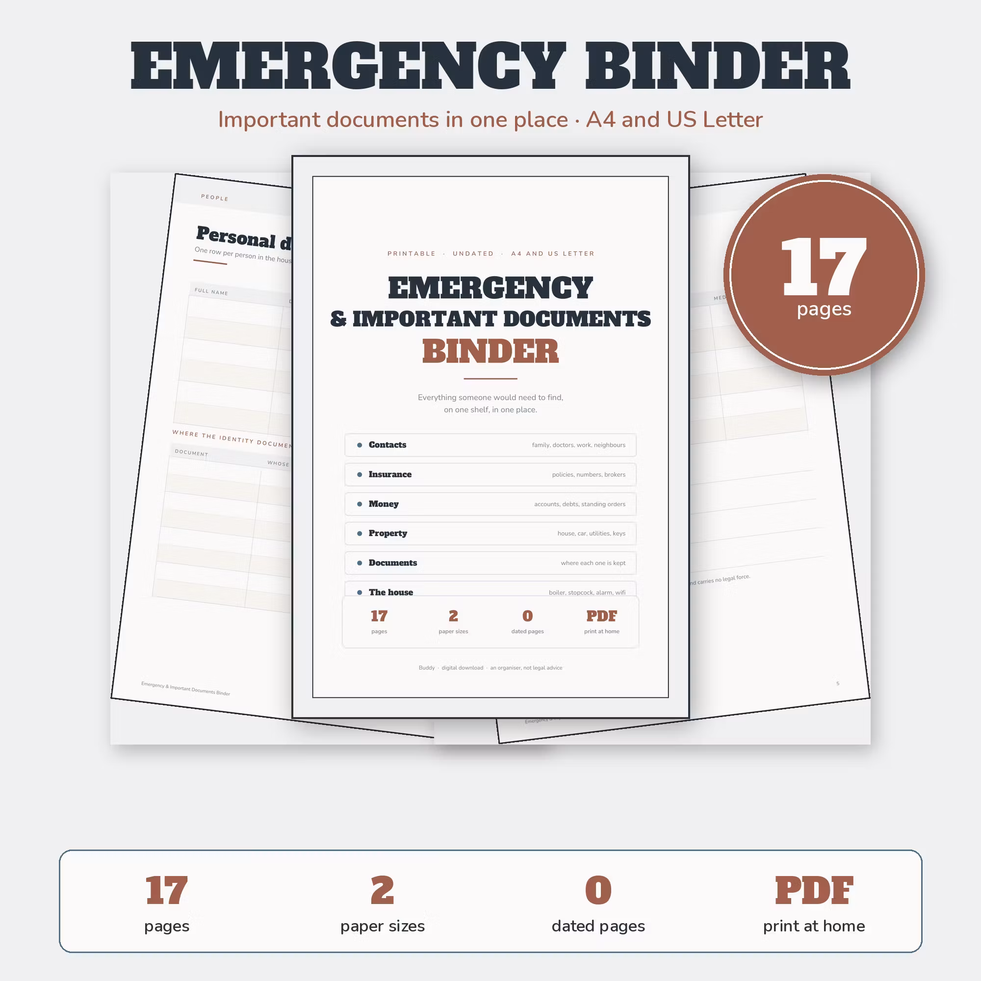 Emergency Binder — Important Documents Organizer