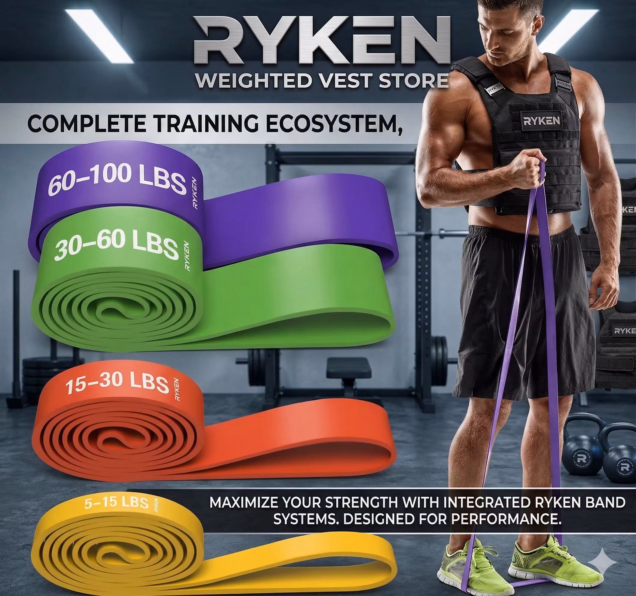 Ryken Resistance Band Set (4 Bands)