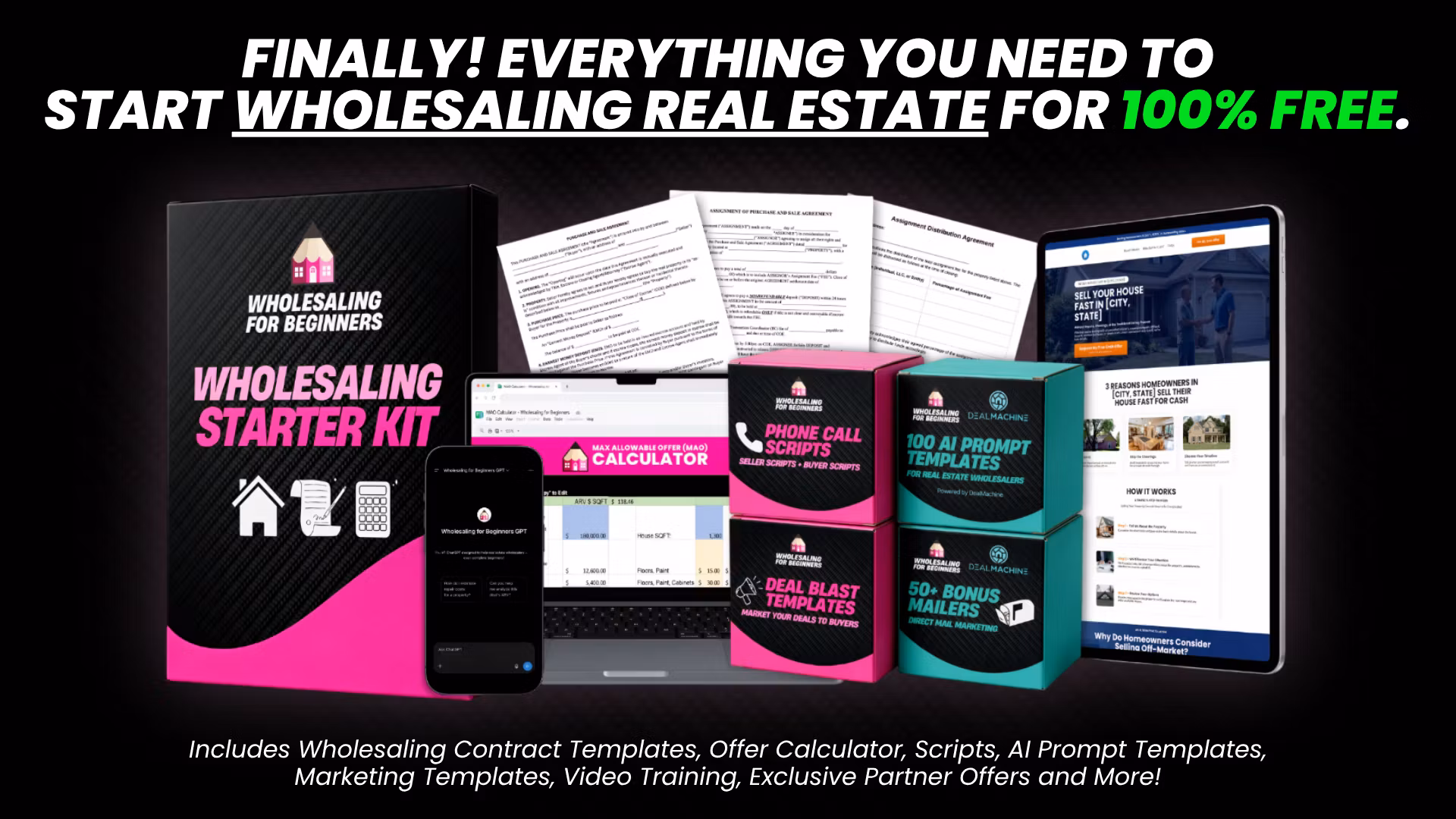 How to Wholesale Real Estate (FREE)