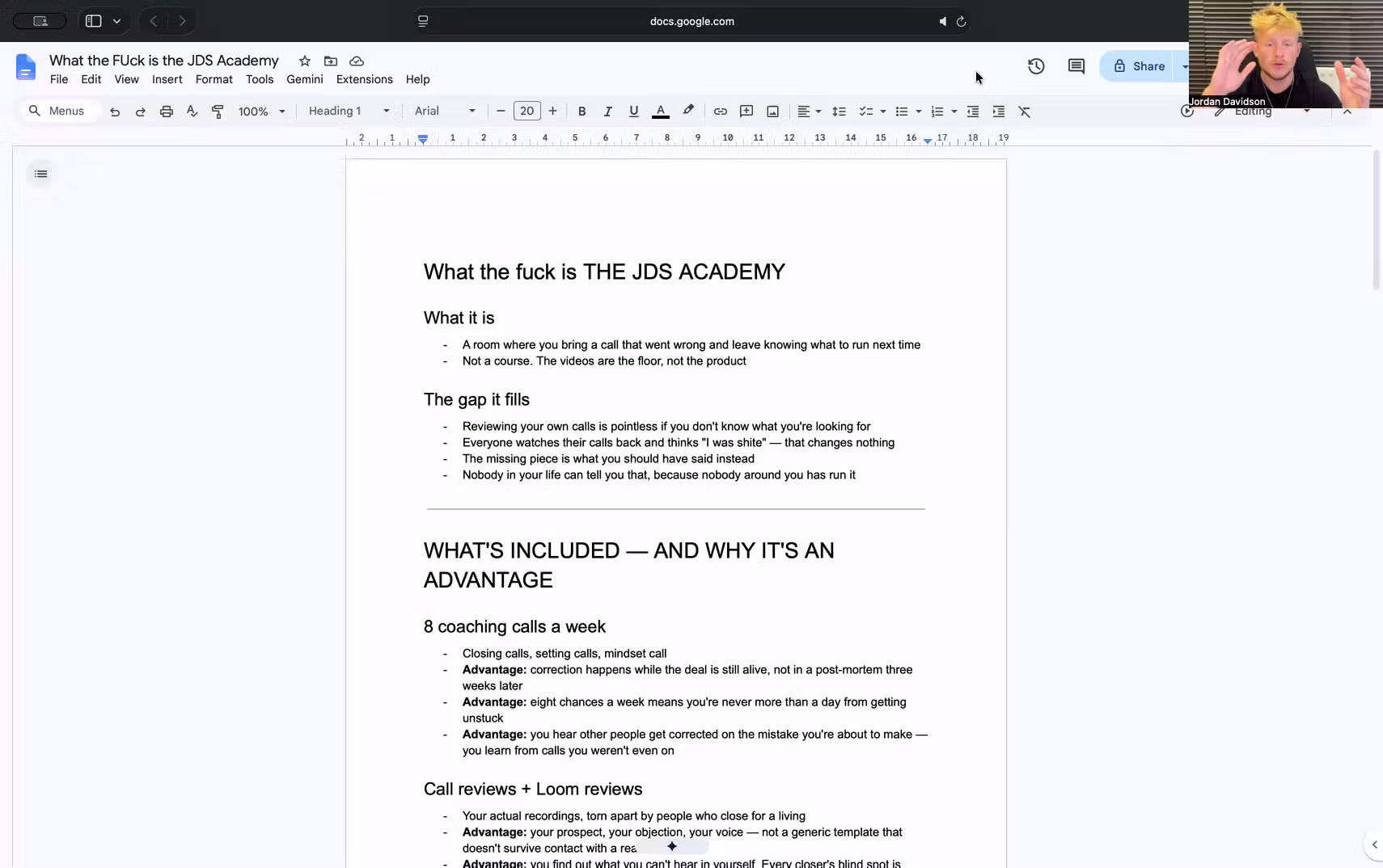 Just Do Sales Academy