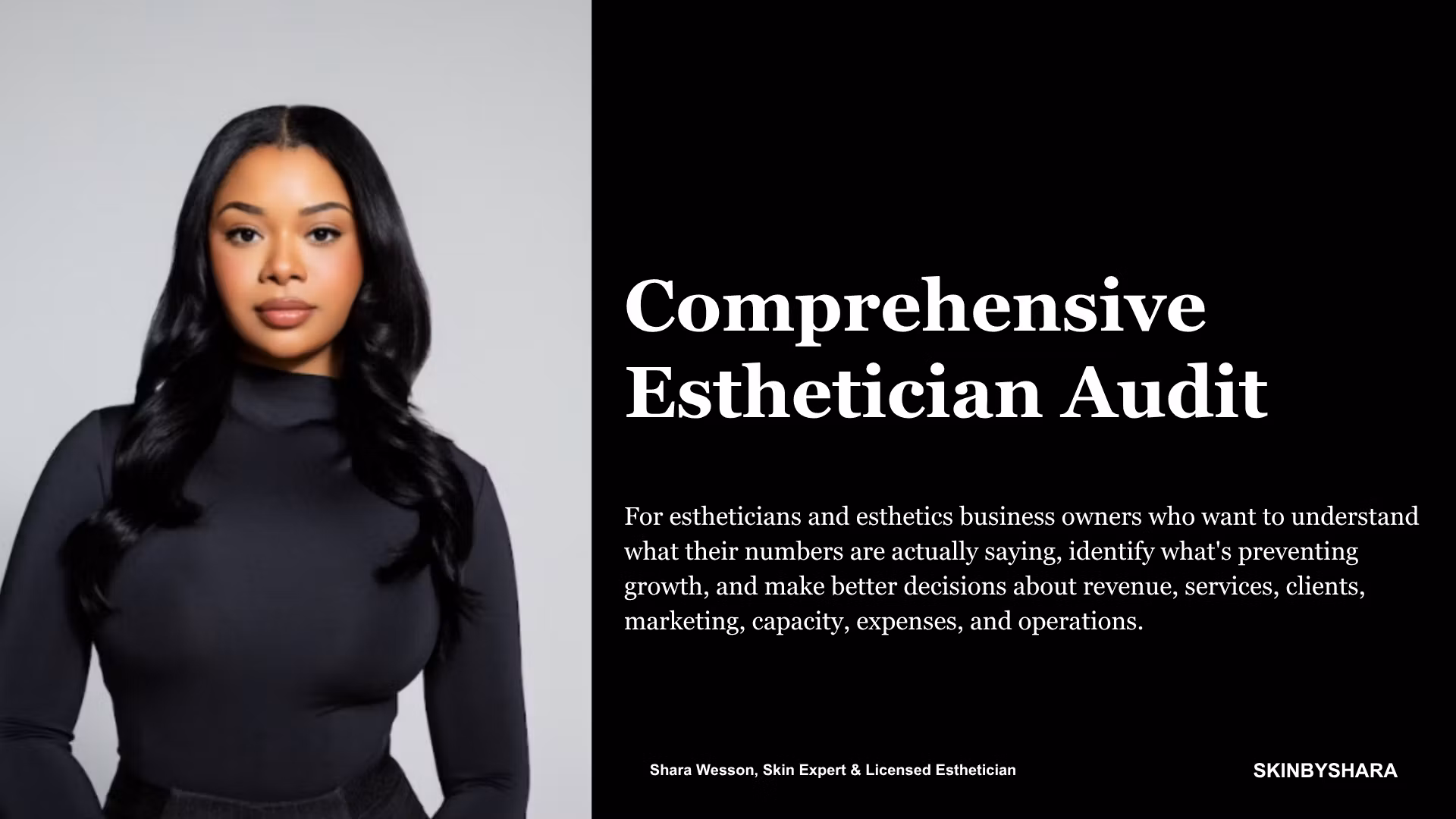 Comprehensive Esthetician Audit 