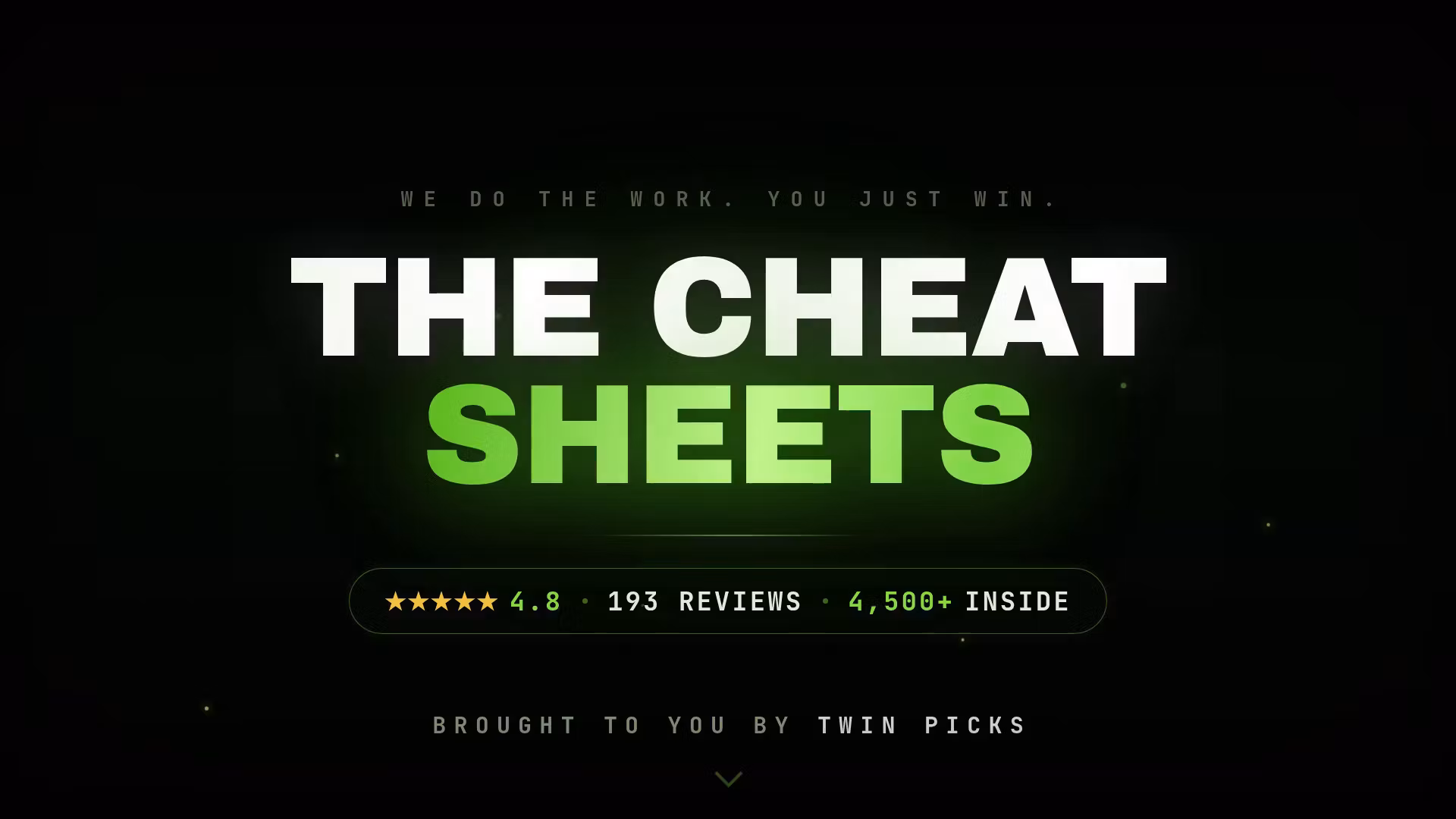 The Cheat Sheets