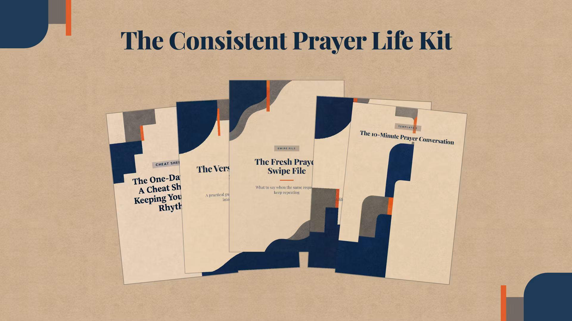 Five-Part Prayer Kit for Busy Christian Men
