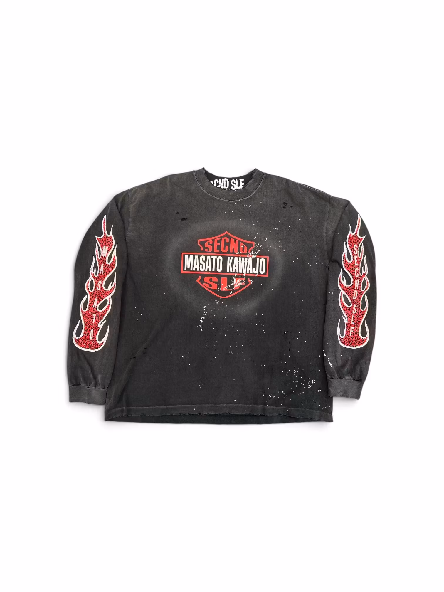 SECNDSLF FIRESTORM VINTAGE LS x MASATO KAWAJO BLACK