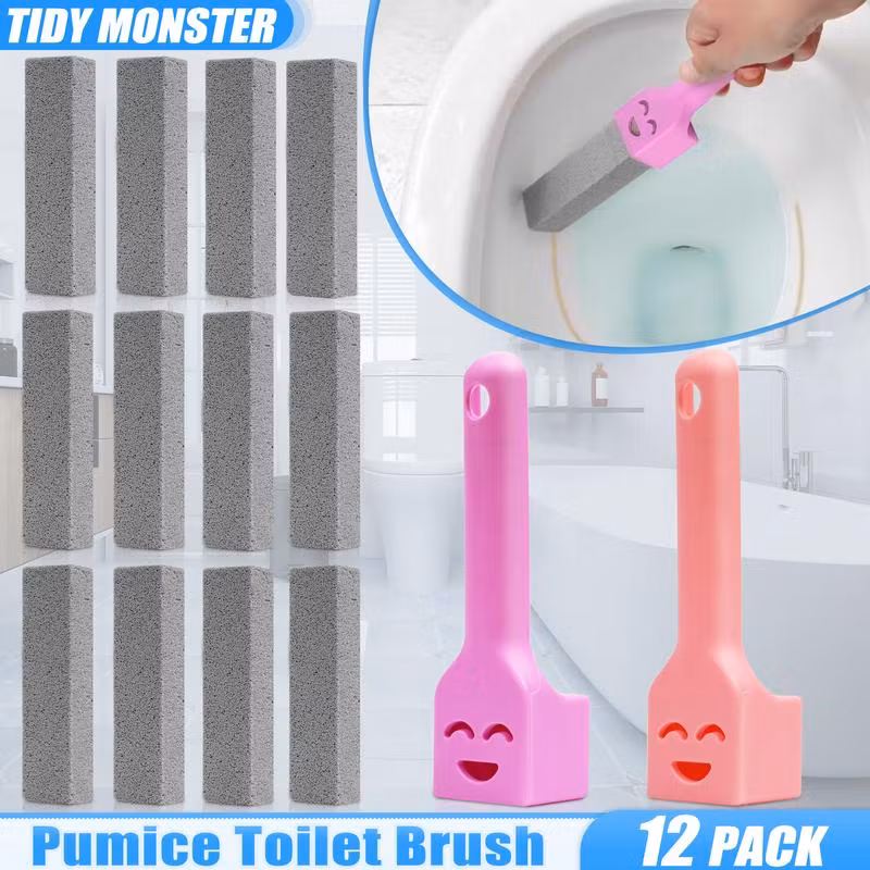 12-Pack Pumice Stone Toilet Ring Cleaners: Hard-Water Eraser