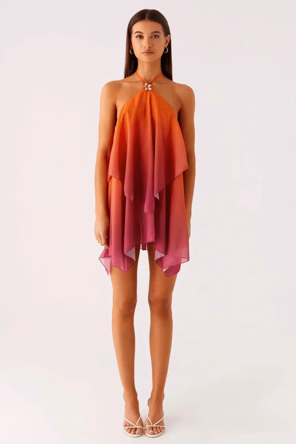 Solara Shell Halter Mini Dress