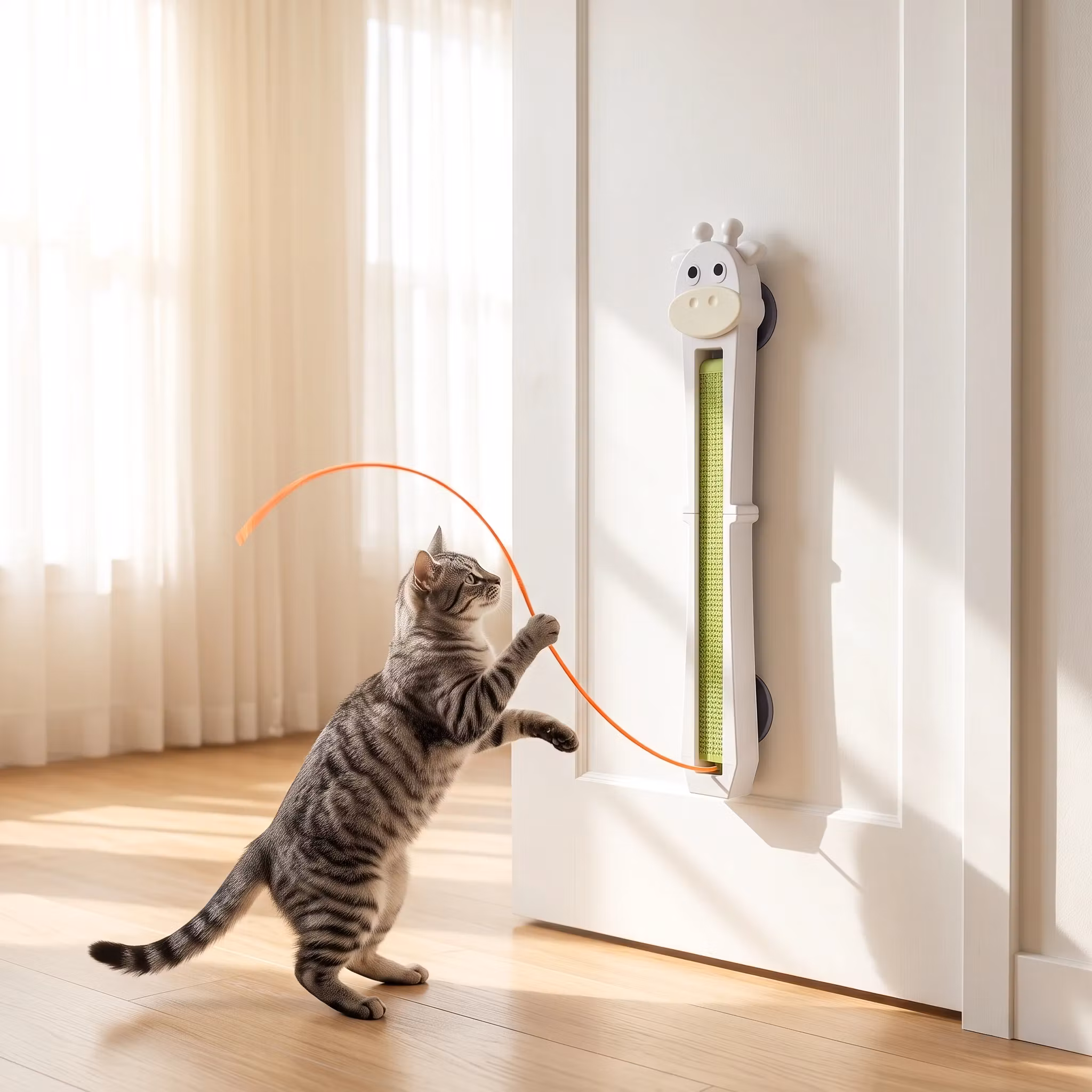Moo Lasso — Wall-Mounted Interactive Cat Toy