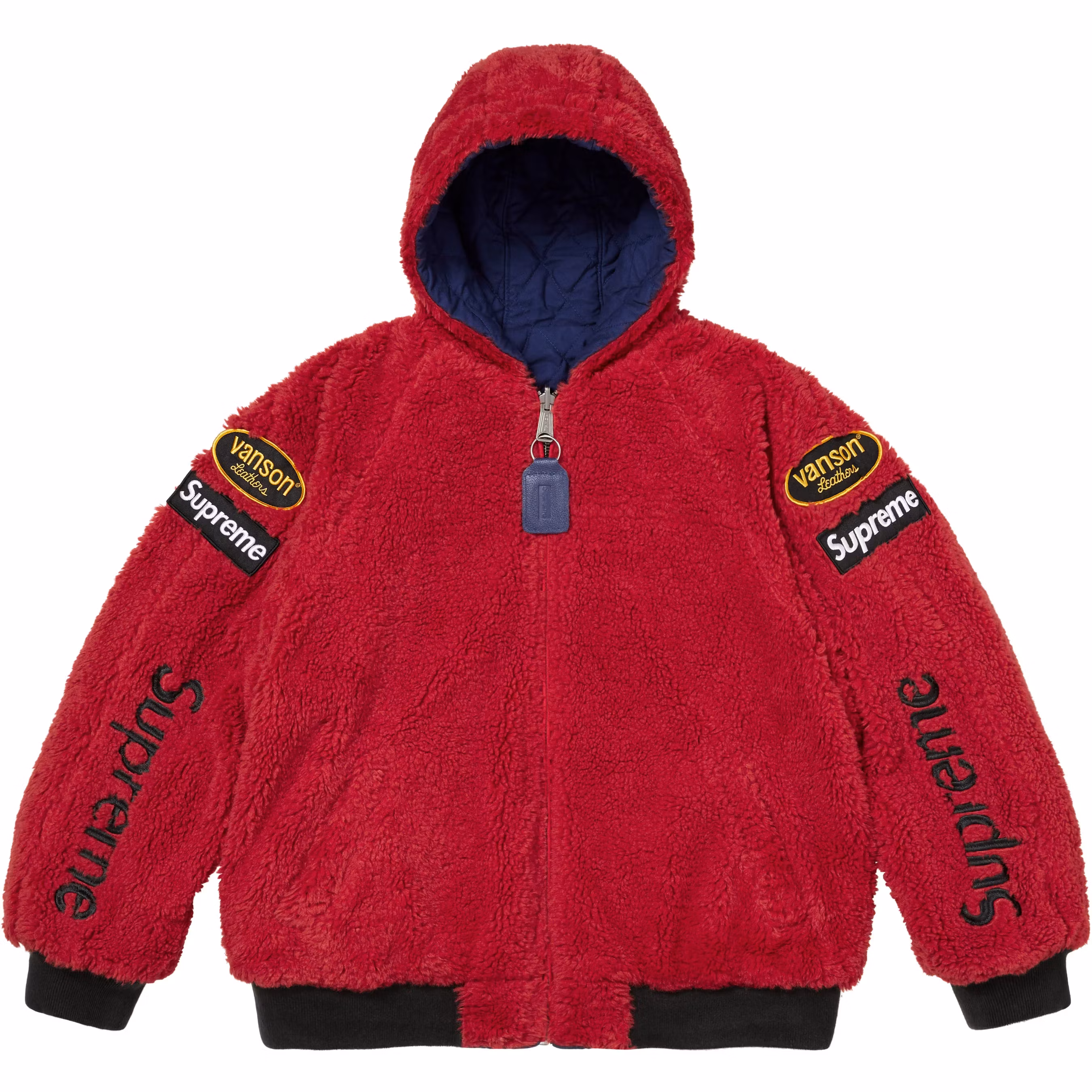 Supreme®/Vanson Leathers® Reversible Quilted Hooded Jacket