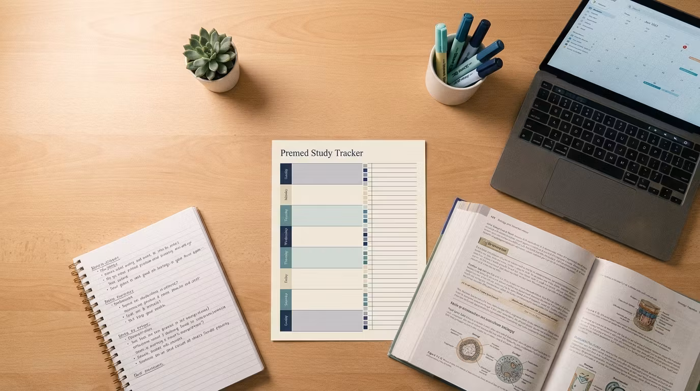 Premed Lecture Exam & MCAT Tracker